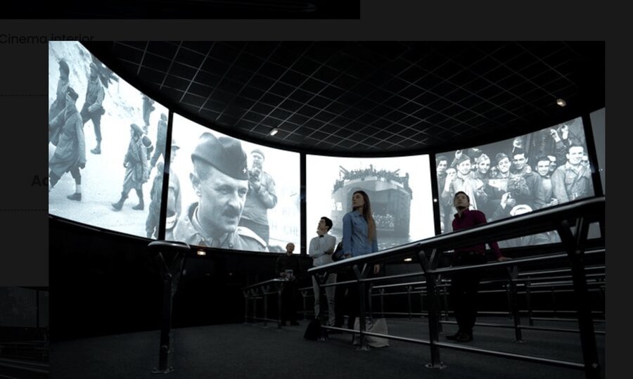 Arromanches 360 Circular Cinema Entry Ticket - Inside the nine-screen cinema