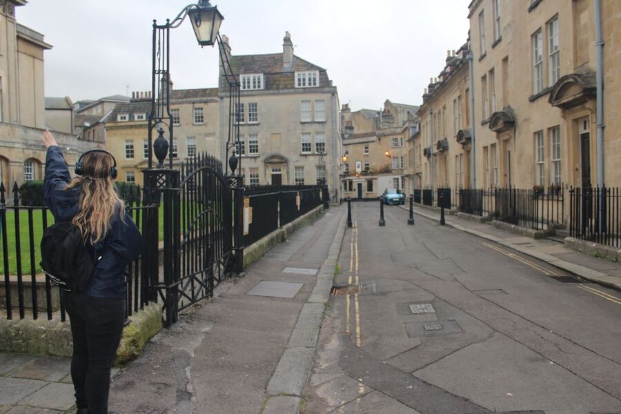 Bath: Bridgerton Filming Locations Walking Tour with Music - Starting beside the World Heritage Centre