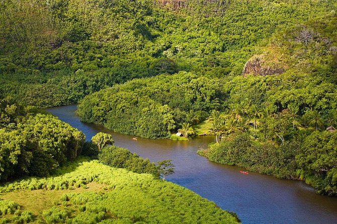 Day Trip fr Oahu to Kauai: Highlights & Movie Sites w/ Helicopter - Opaekaa Falls and Kauai’s roadside scenery