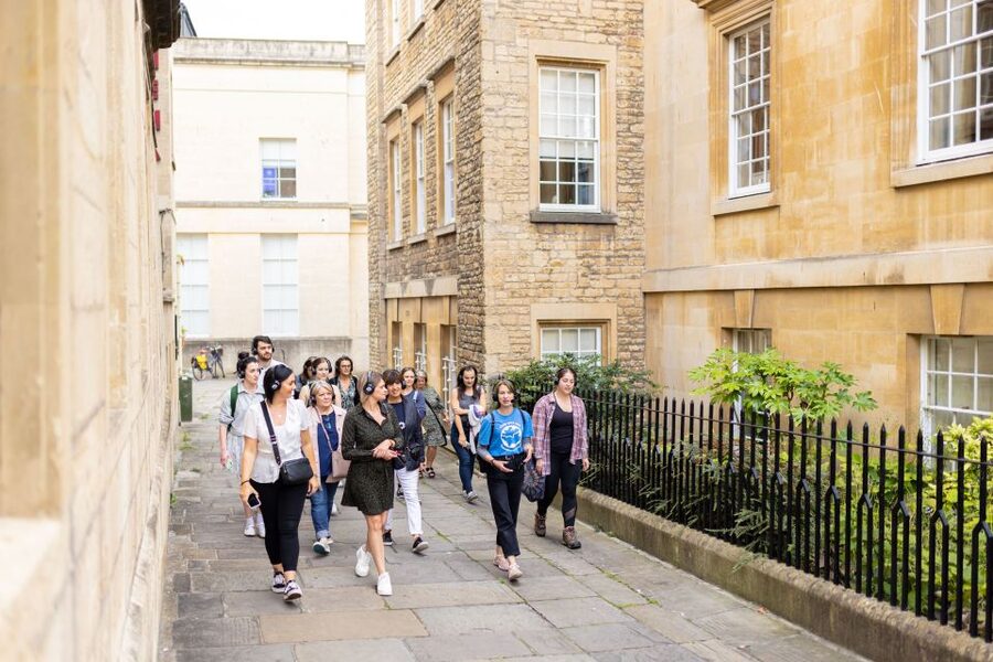Discover Bath and Bridgerton with Music - The Royal Crescent and Bath’s polished Regency image