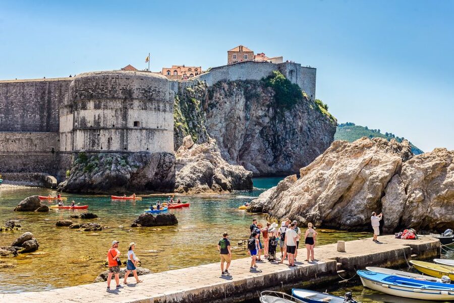 Dubrovnik: The Original Game of Thrones Tour & Lokrum Option - Stradun, Orlando’s Column, and everyday King’s Landing