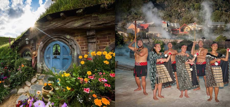 Ex Auckland: Hobbiton & Rotorua Māori Village w Hangi Lunch - The road south to Rotorua