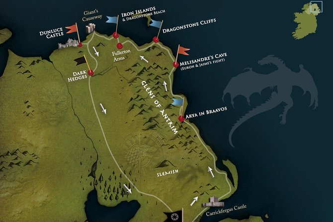 Game of Thrones - Private Audi A6 tour with Richard the Wildling - Ballygally and the Sallagh Braes