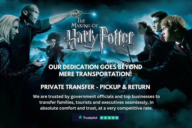 Harry Potter Tour of Warner Bros Studio Transfer - Pickup Return - Why a private ride can beat the trip from London