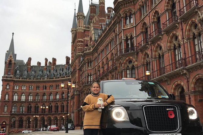 Harry Potters Magical Black Taxi Tour London - St Pancras reveals the flying car departure