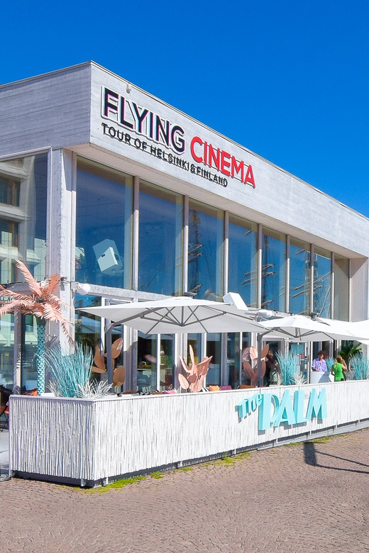 Helsinki: 4D Flying Cinema Tour of Helsinki Tickets - The white wooden building and a quick start