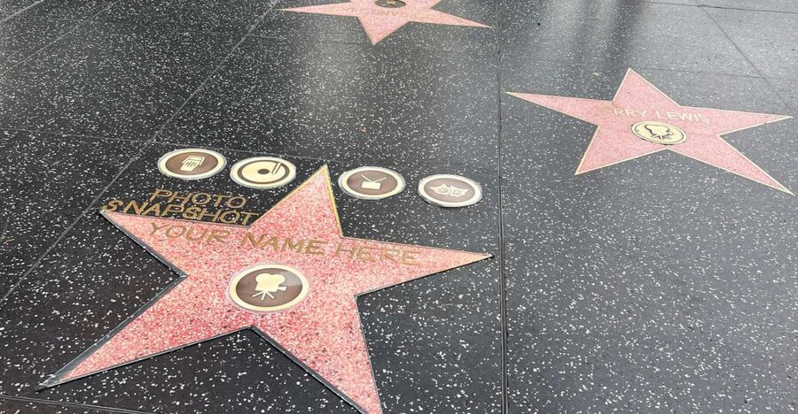 Hollywood: Make Your Own Star Walk of Fame Photo Experience - Creating your personalized star