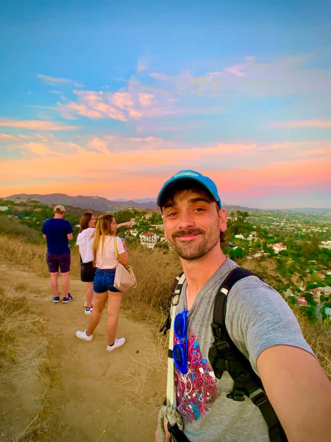Hollywood Walking & Hiking Sunset Tour with LA Skyline Views - Meeting Scott outside Ovation Mall