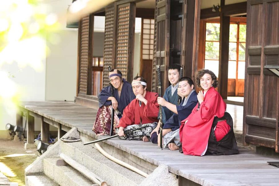 Kyoto : Samurai Movie Star Experience at Myokaku-ji Temple - Kimono dressing before the sword work