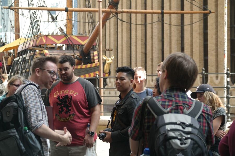 London: Small Group Harry Potter Locations Walking Tour - City of London School and the route toward the Thames
