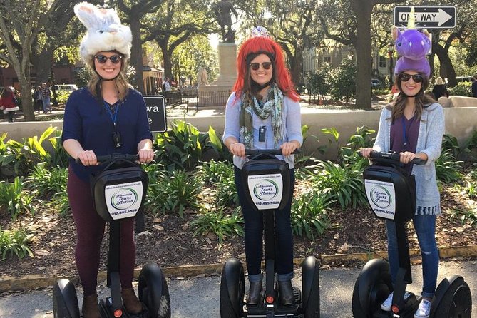Movie Locations Segway Tour of Savannah - Lafayette Square and the Cathedral of St. John the Baptist
