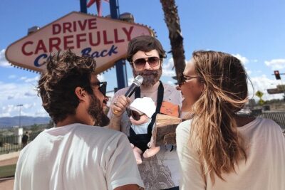Movie Themed Wedding or Vow Renewal at Las Vegas Sign