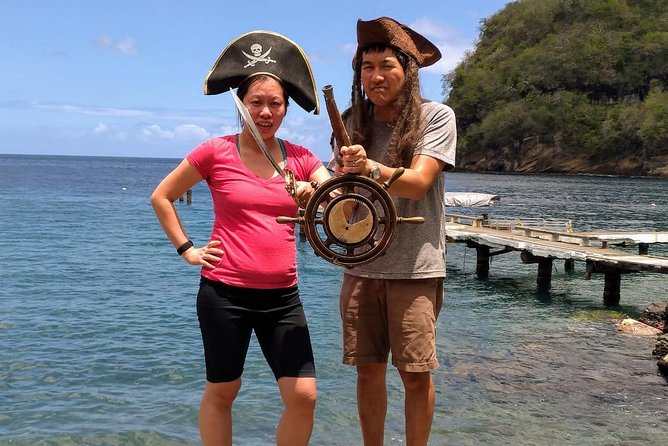 Pirates of the Caribbean Movie Site and Beach Guided Tour - Layou and Barrouallie, two coastal views
