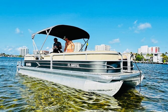 Pontoon Boat 26ft (12pp/115Hp) - Hollywood - FLL - SunBoat rental - Key points to know before booking