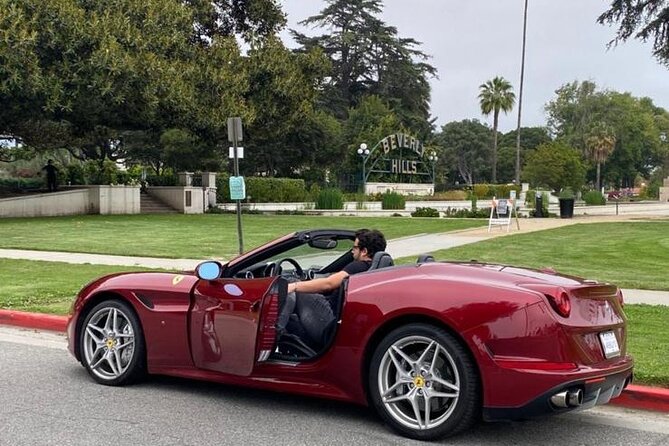 Private Ferrari California T Drive from Hollywood to Sunset Plaza - Along Sunset Strip with the Ferrari California T